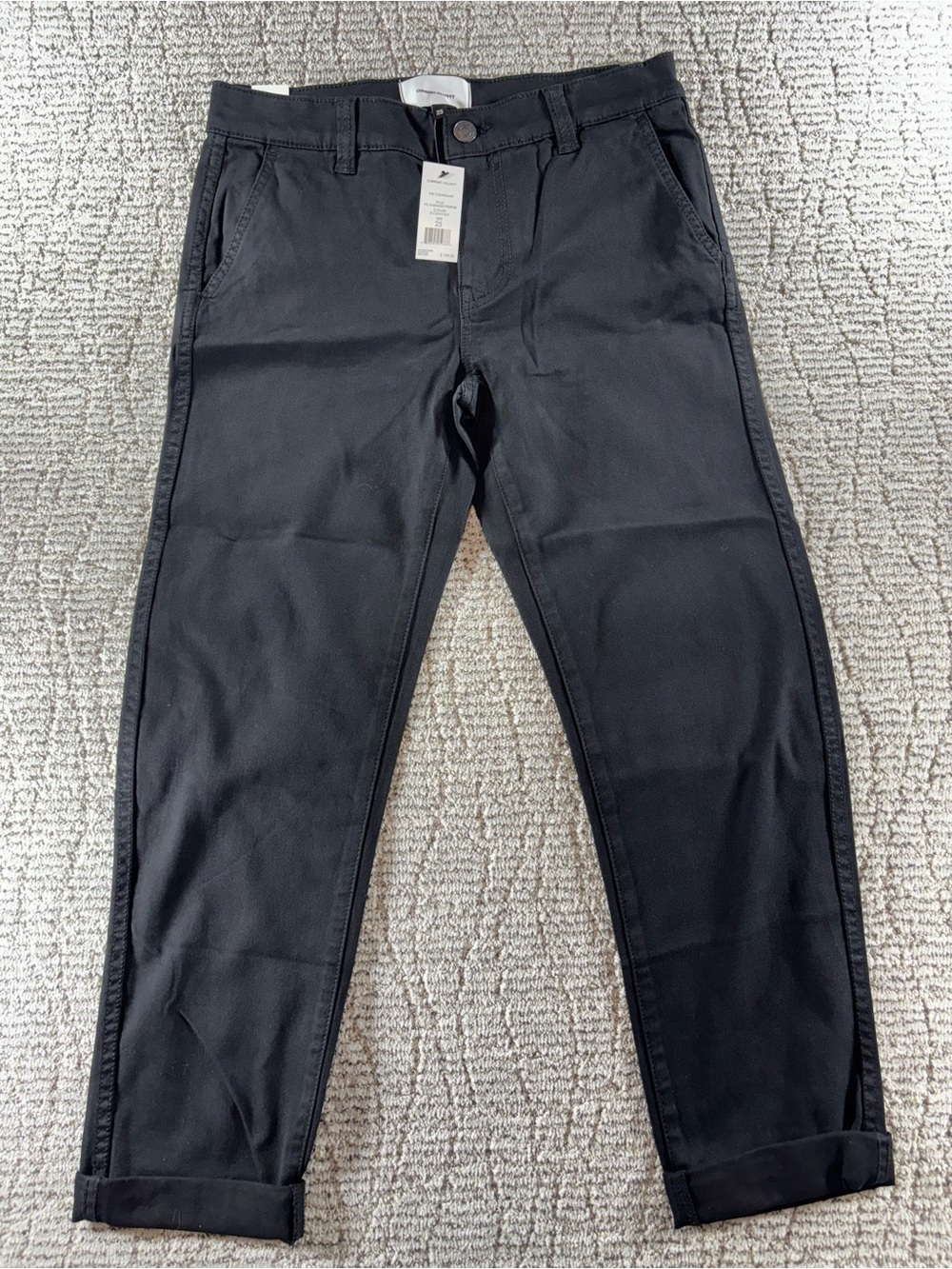 NWT Current/Elliott Women’s Size 25 Clean Black The Confidant Cropped Trousers